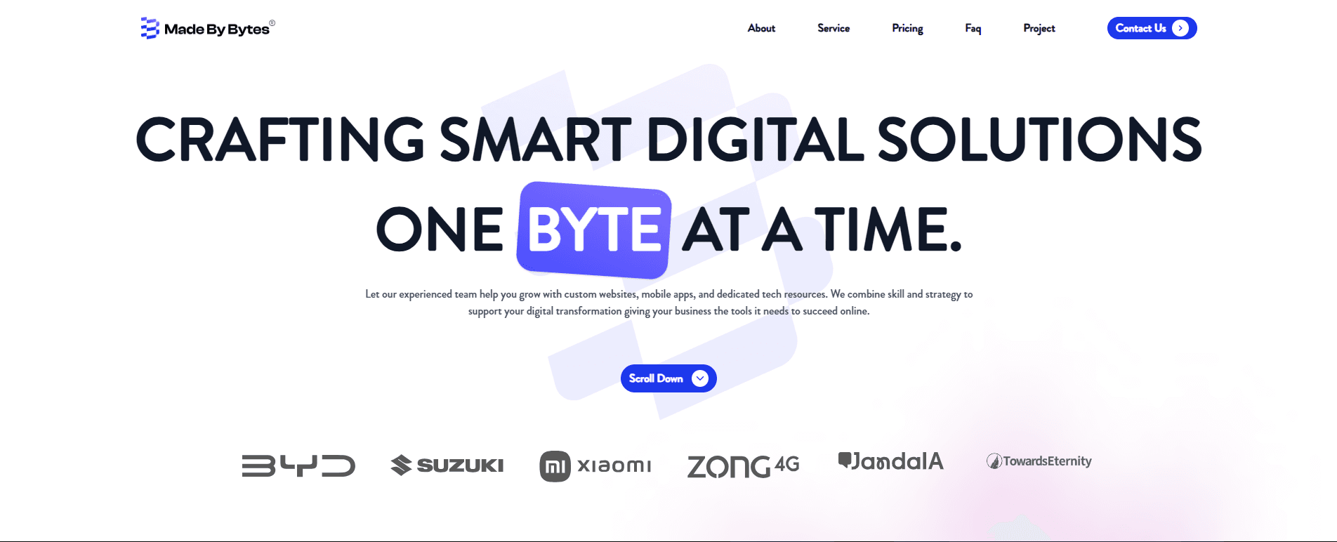Made By Bytes website preview