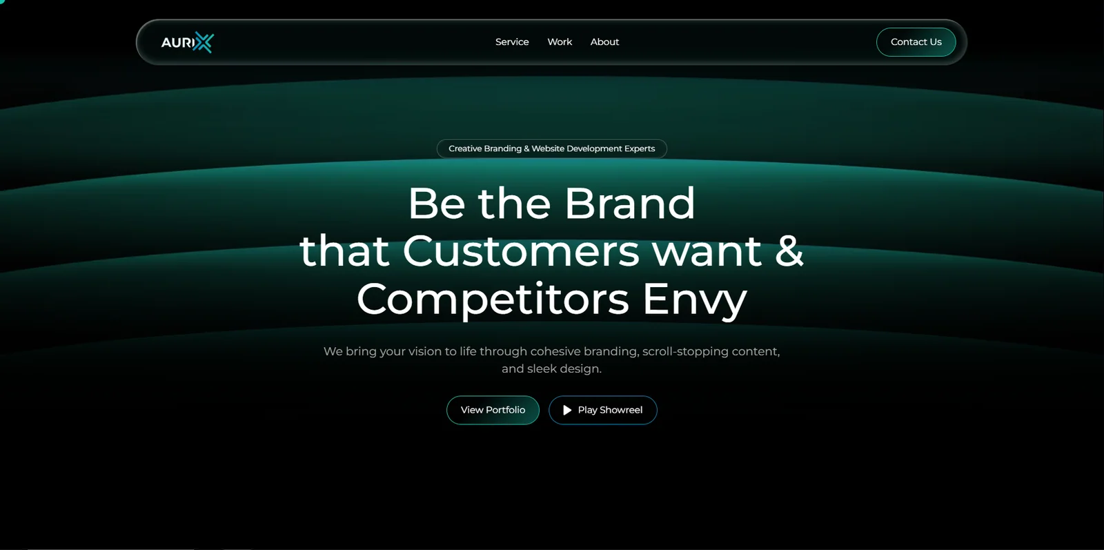 The Aurix website preview